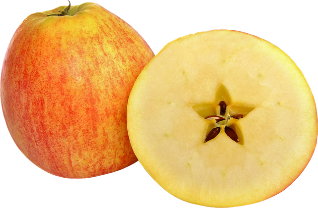 rozkrojené jablko